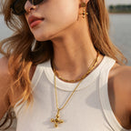 Gloria Gold Necklace Amsterdam Style