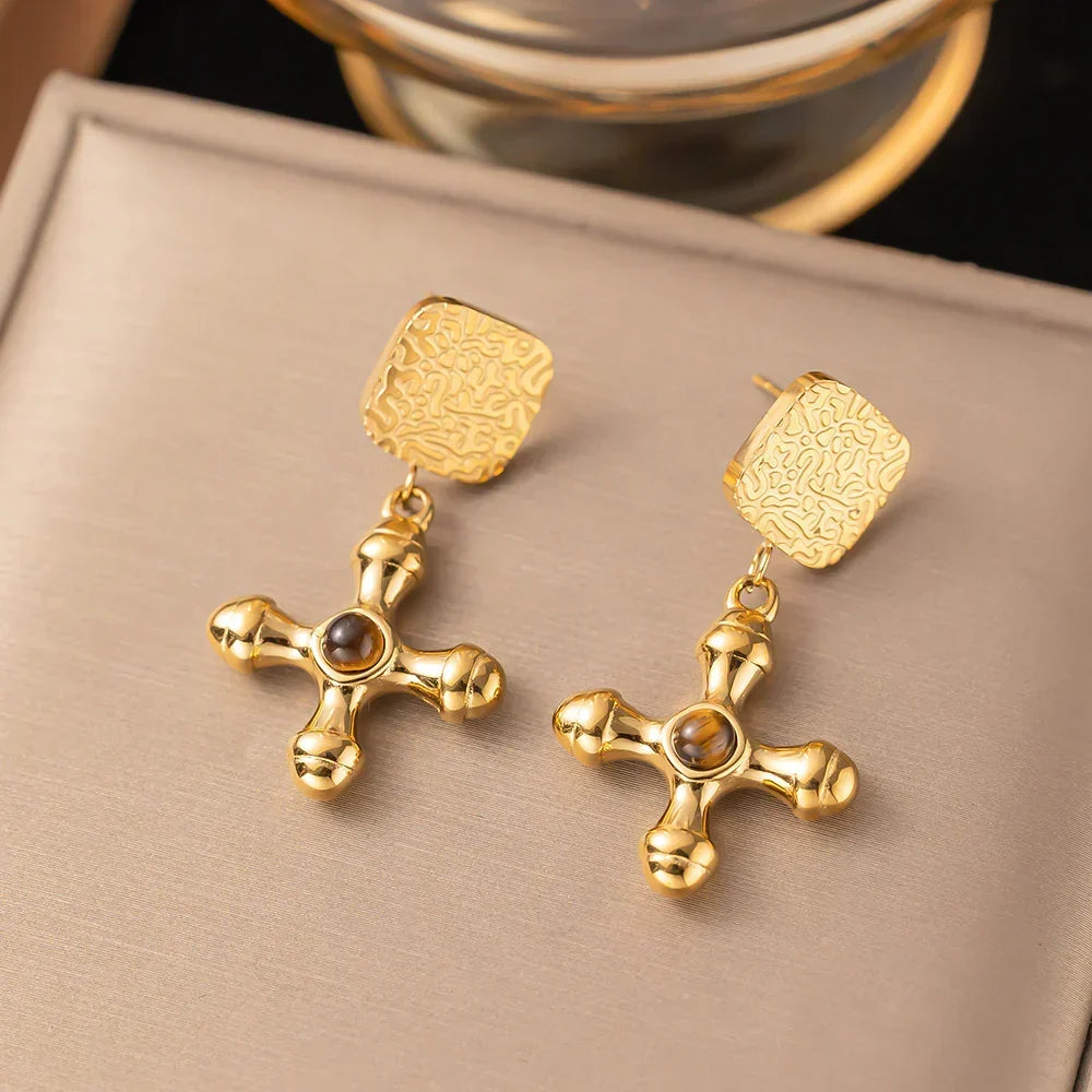 Gloria Gold Earrings Winsleyco