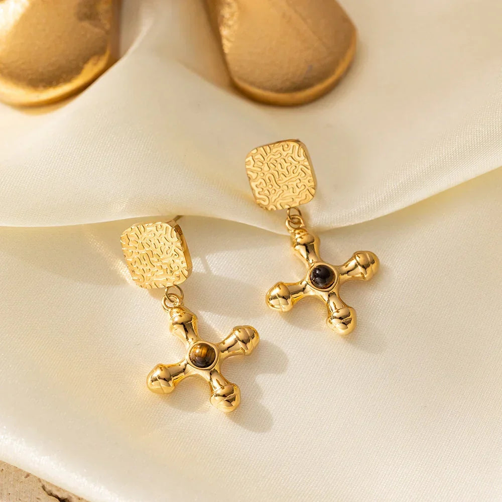 Gloria Gold Earrings Winsleyco