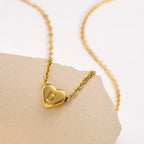 Heart Muse Initial Necklace Winsleyco