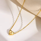 Heart Muse Initial Necklace Winsleyco