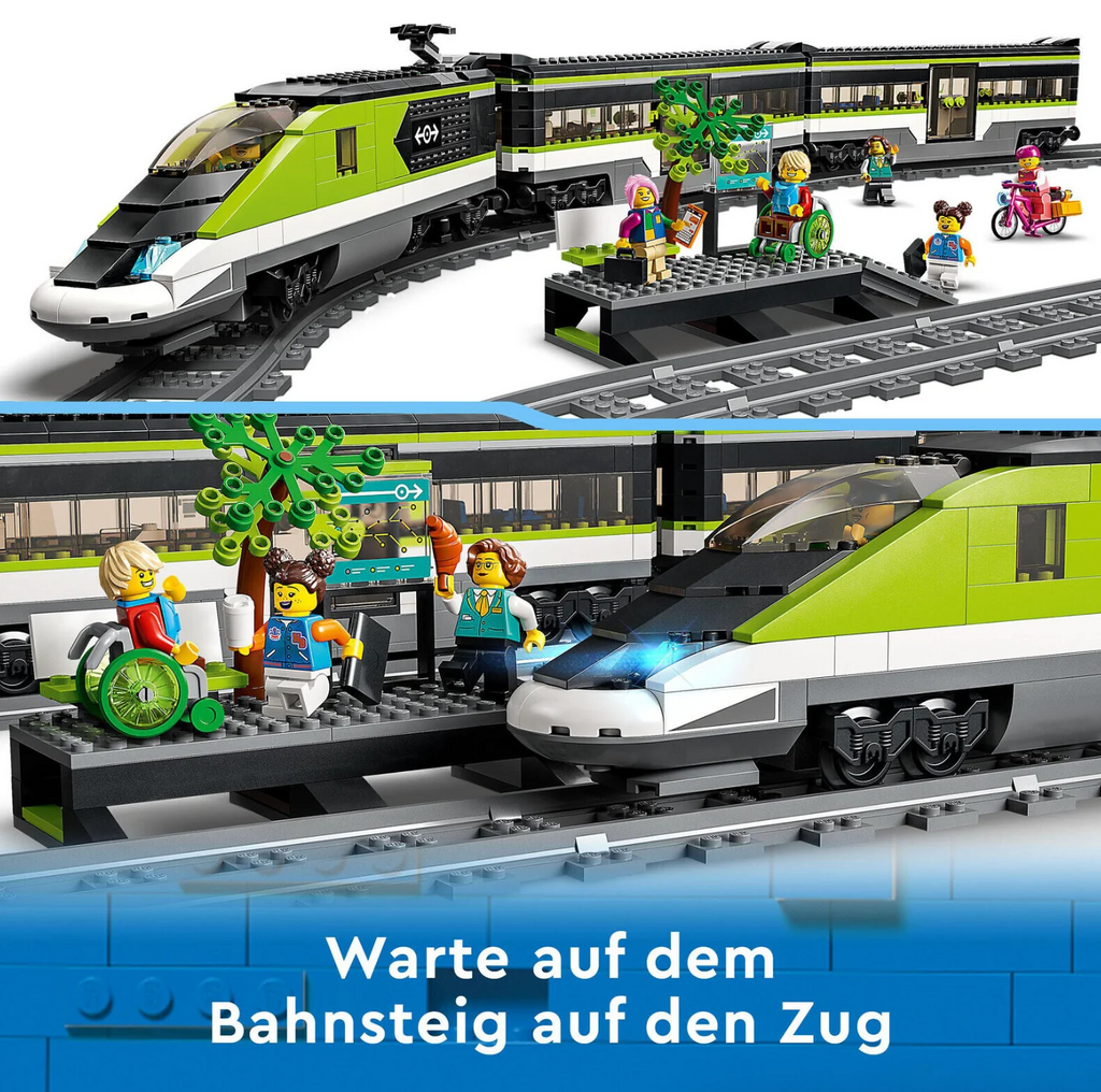 LEGO City 60337 Express Passenger Train building set with remote control