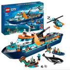 LEGO City 60368 Arctic Explorer Ship building set with helicopter and submarine