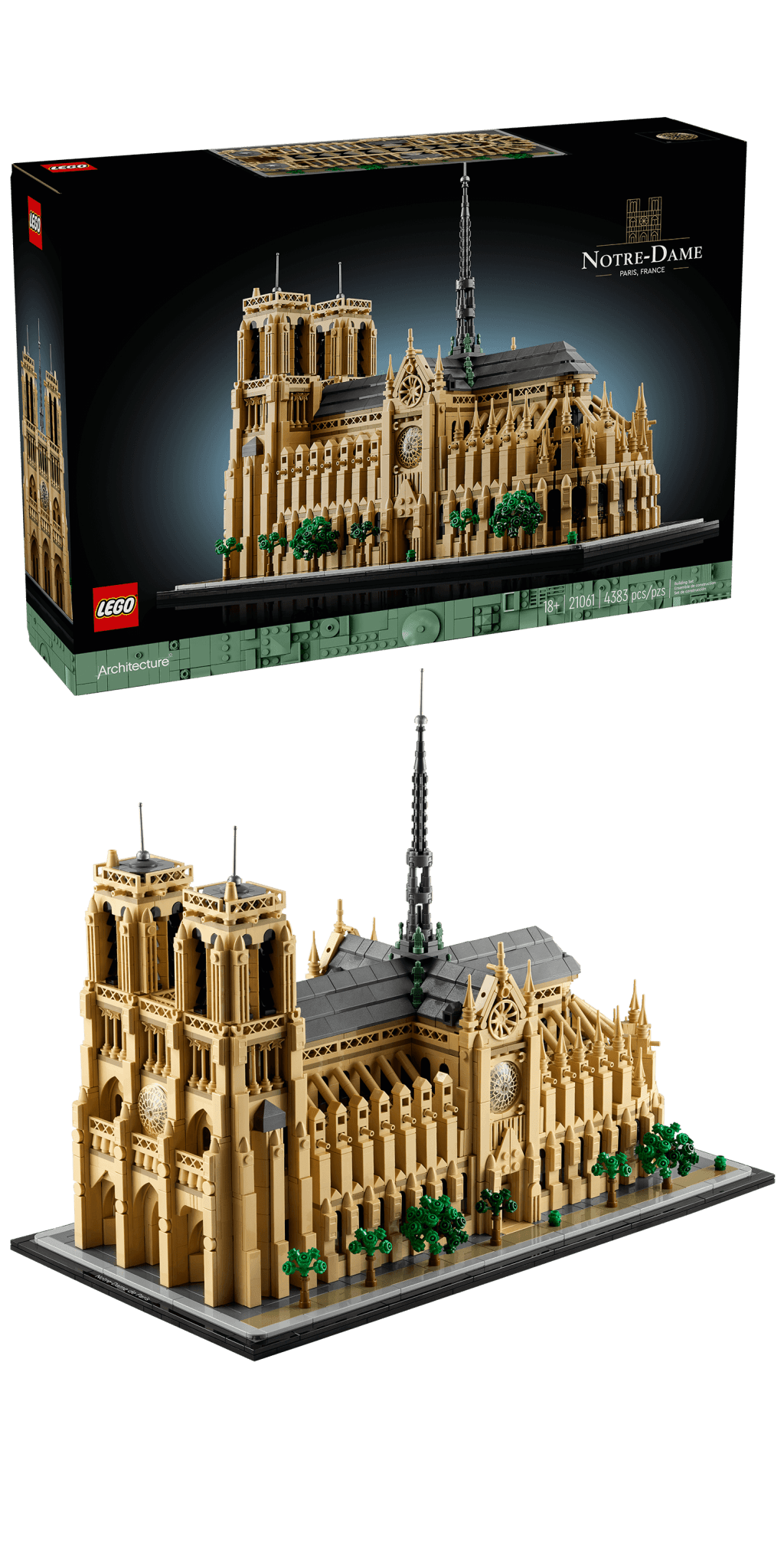 LEGO Architecture Notre-Dame de Paris 21061 model kit for adults