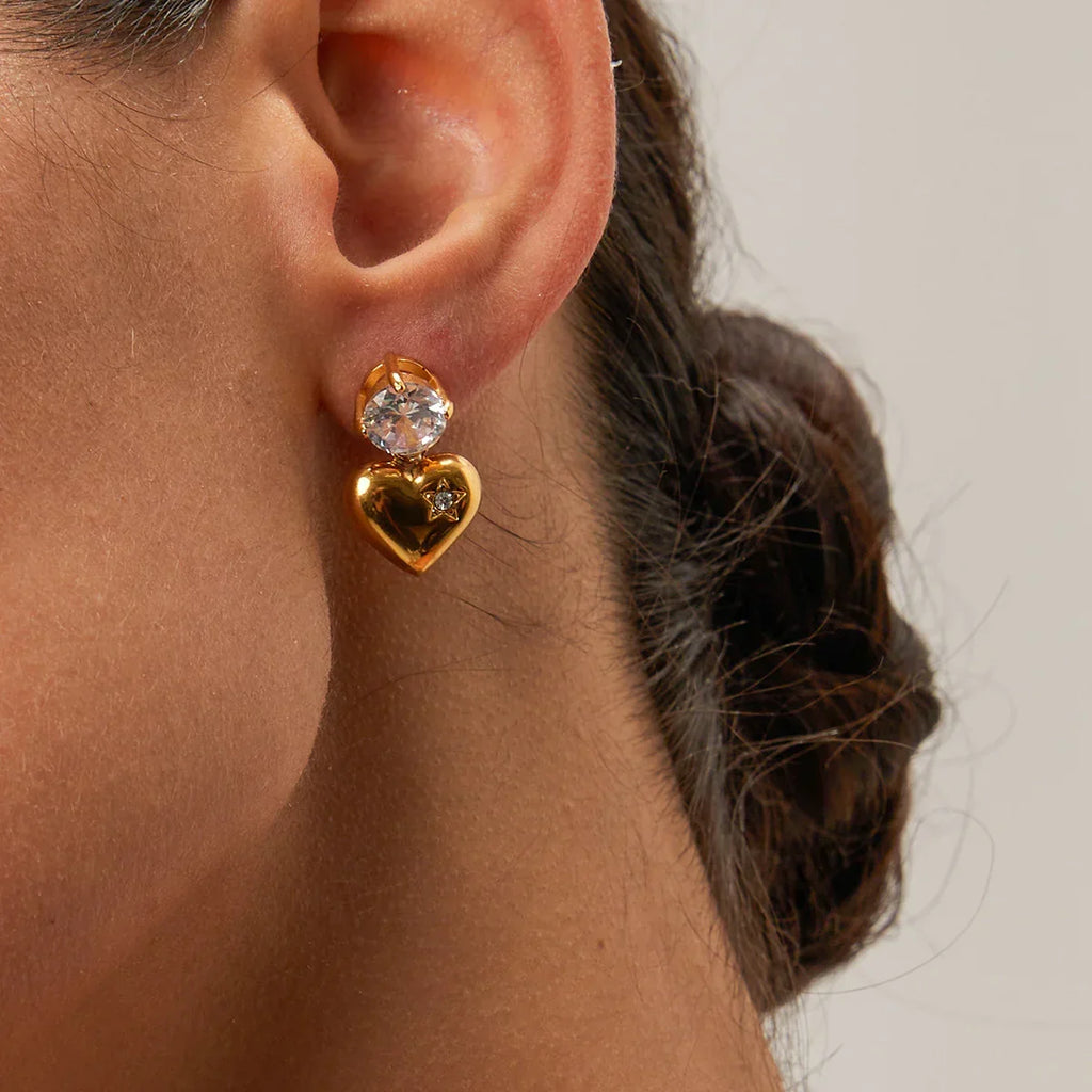 Mila Heart Earrings Winsleyco