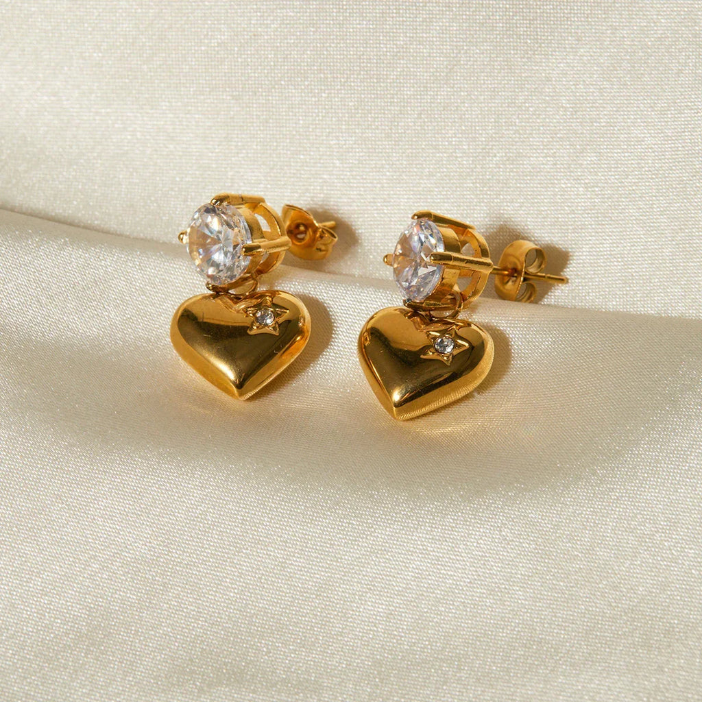 Mila Heart Earrings Winsleyco