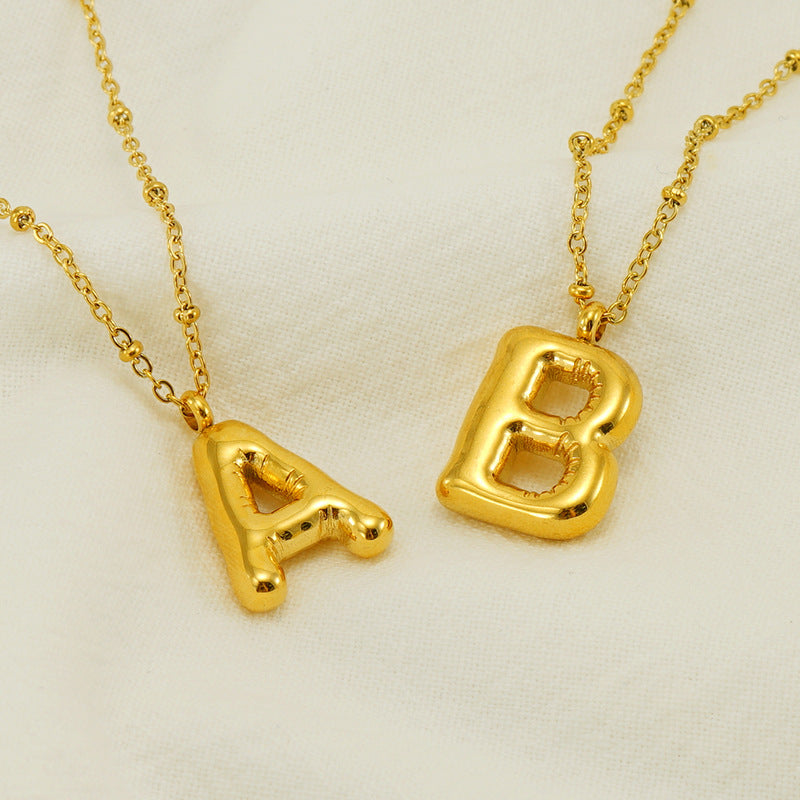 Balloon Letter Necklace Amsterdam Style