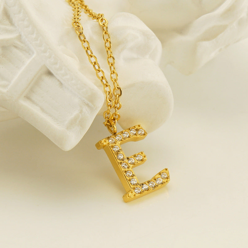 Dainty Letter Necklace Winsleyco