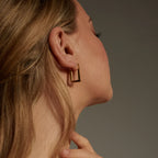 Polished Rectangle Earrings Winsleyco