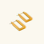 Polished Rectangle Earrings Winsleyco