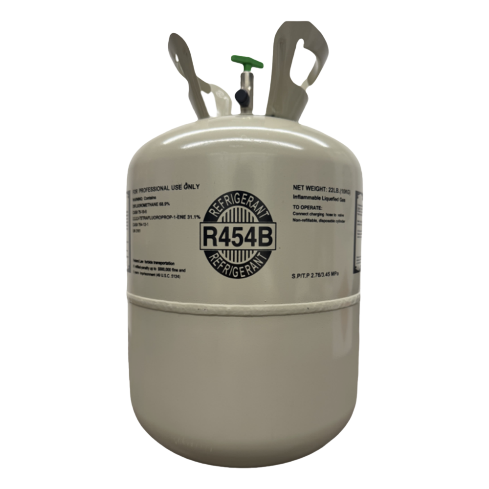 R454B Refrigerant Gas White Cylinder