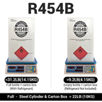 R454B Refrigerant Gas White Cylinder 7