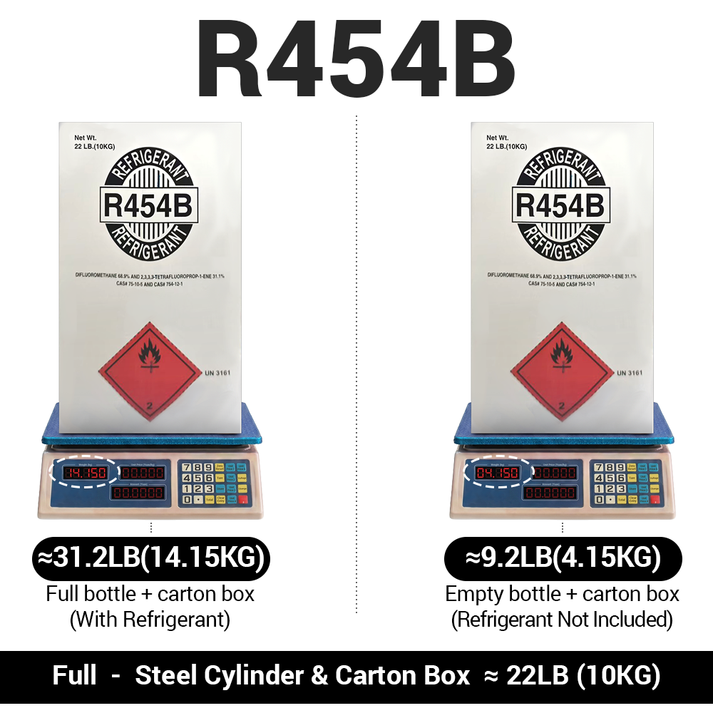 R454B Refrigerant Gas White Cylinder 7
