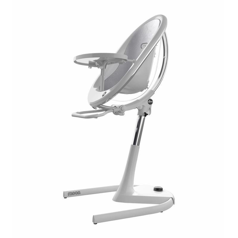 Convertible High Chair in White, Adjustable Seating