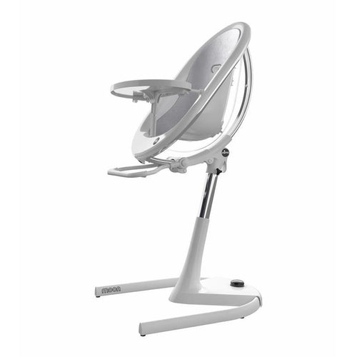 Convertible High Chair in White, Adjustable Seating