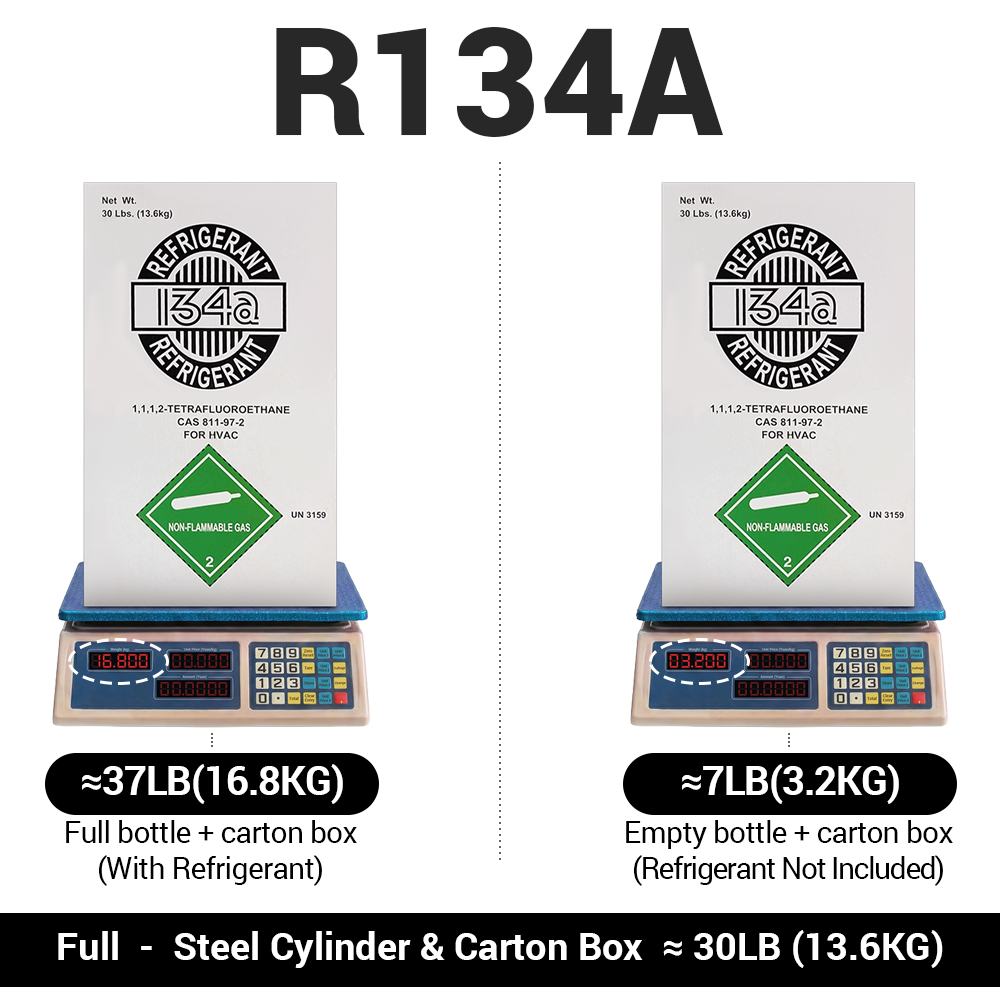 Refrigerant 134A Light Blue Cylinder 9