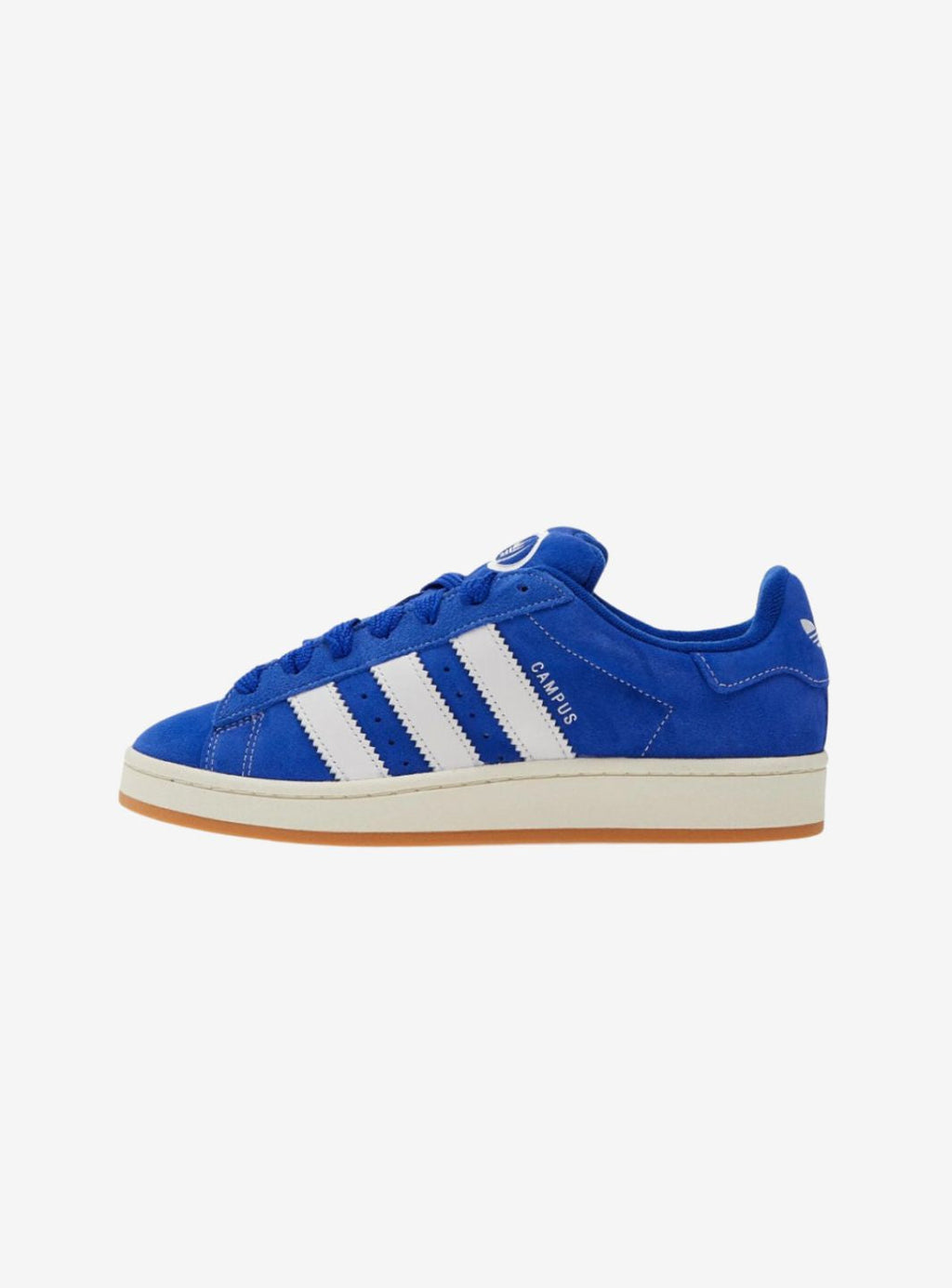 Adidas Campus 00s Semi Lucid Blue Elegant sneakers showcasing blue suede and Cloud White accents.