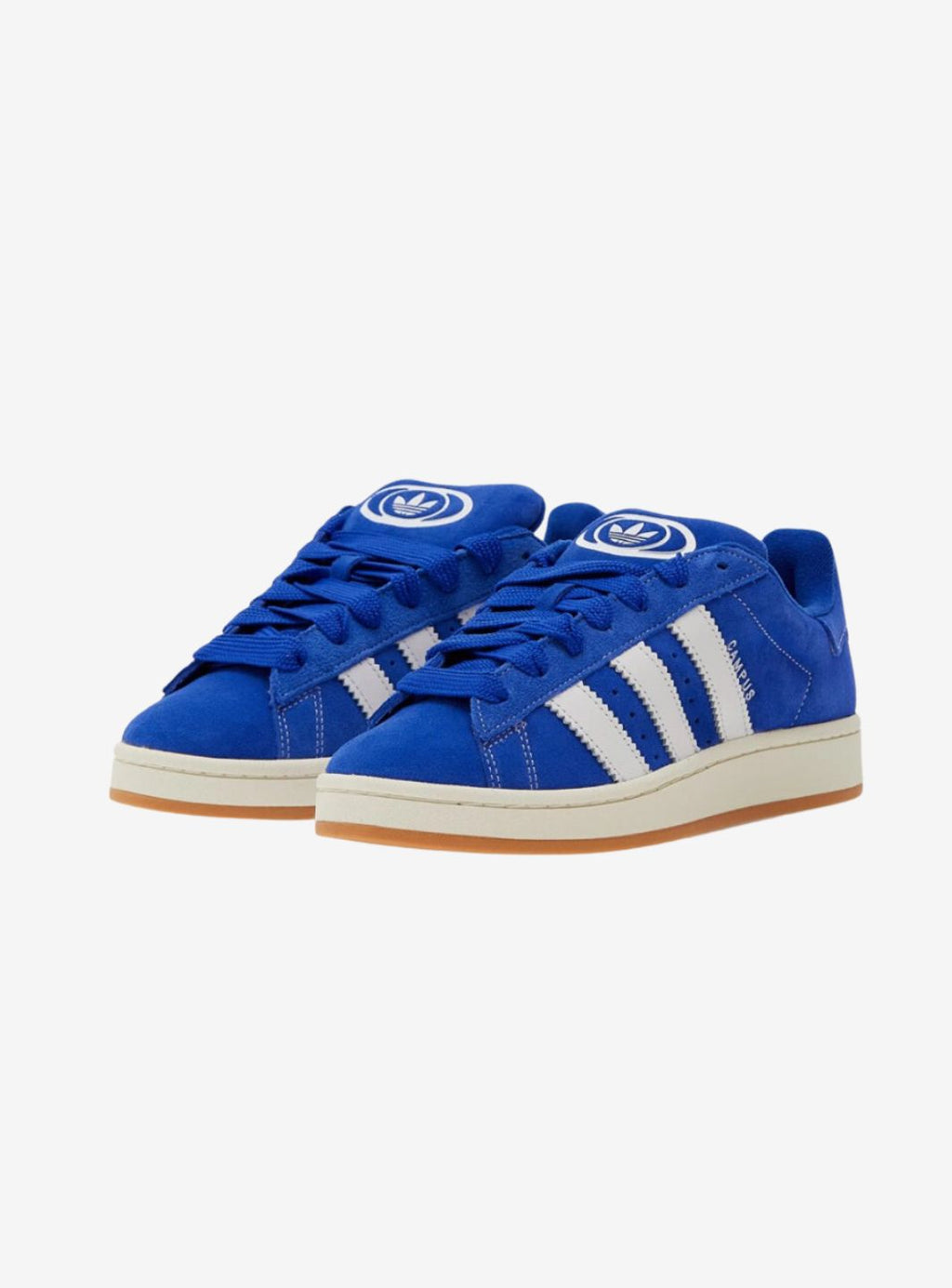 Adidas Campus 00s Semi Lucid Blue Elegant sneakers showcasing blue suede and Cloud White accents. 2