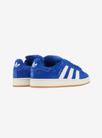 Adidas Campus 00s Semi Lucid Blue Elegant sneakers showcasing blue suede and Cloud White accents. 3
