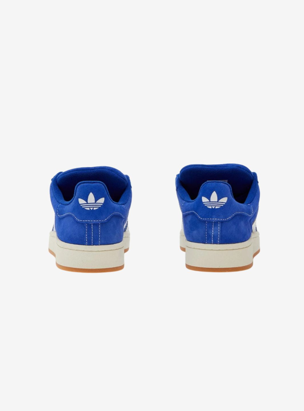 Adidas Campus 00s Semi Lucid Blue Elegant sneakers showcasing blue suede and Cloud White accents. 4