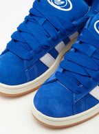 Adidas Campus 00s Semi Lucid Blue Elegant sneakers showcasing blue suede and Cloud White accents. 6