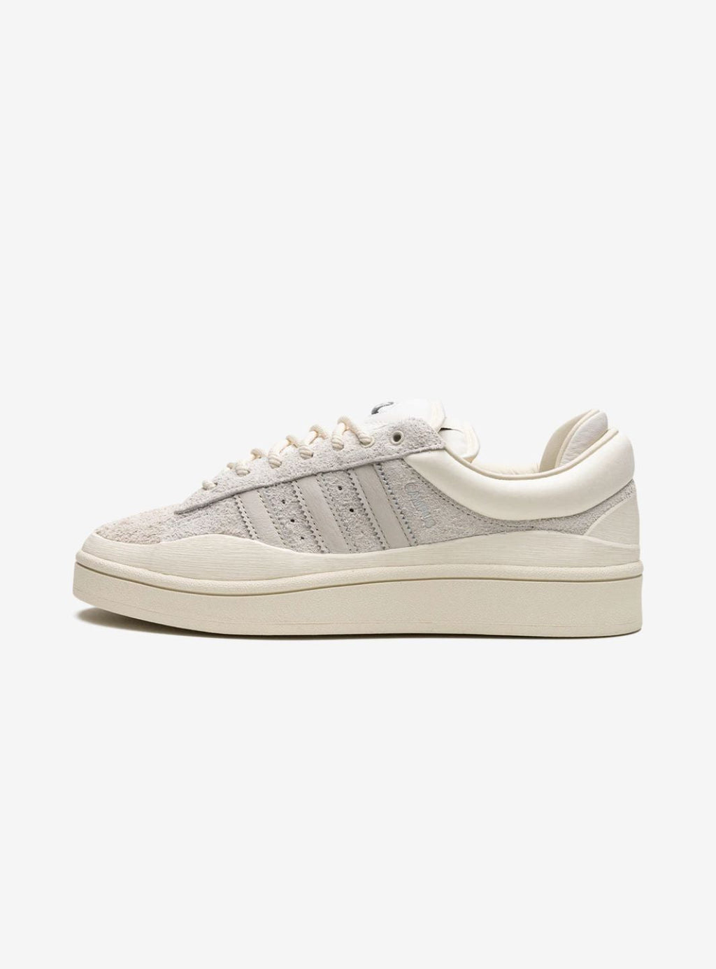 Adidas Campus Light Bad Bunny sneakers in elegant cream color.