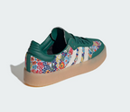 Adidas x Liberty London Samba Collection Green sneakers with floral design. 4