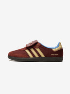 Adidas Samba Nylon Wales Bonner in Fox Brown with elegant design details.