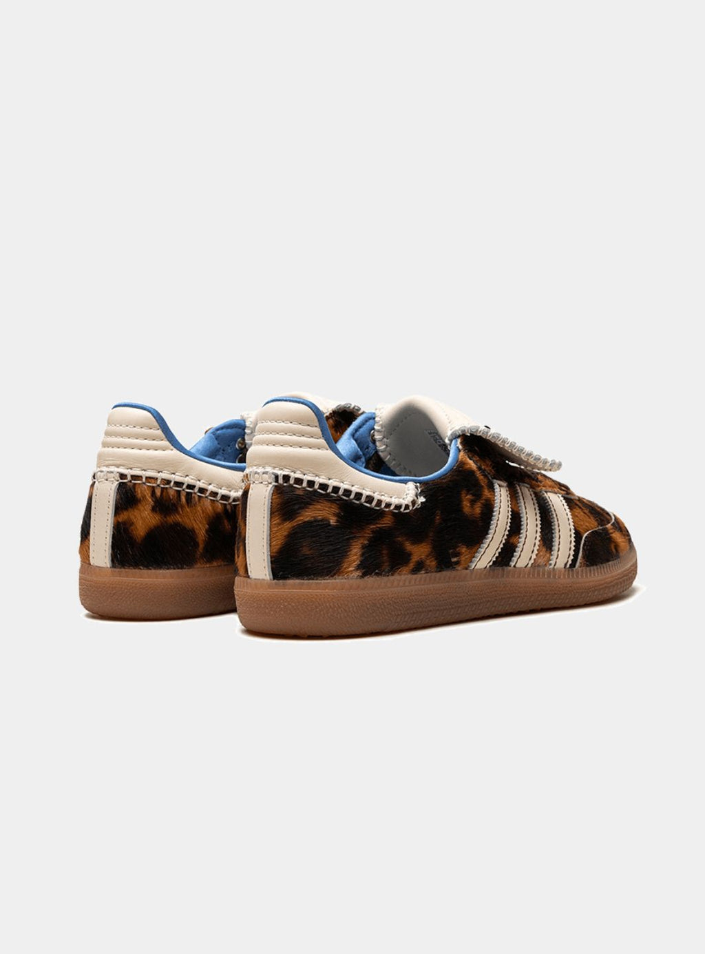 Adidas Samba Nylon Wales Bonner Luxurious sneaker in dark brown with leopard pattern 3