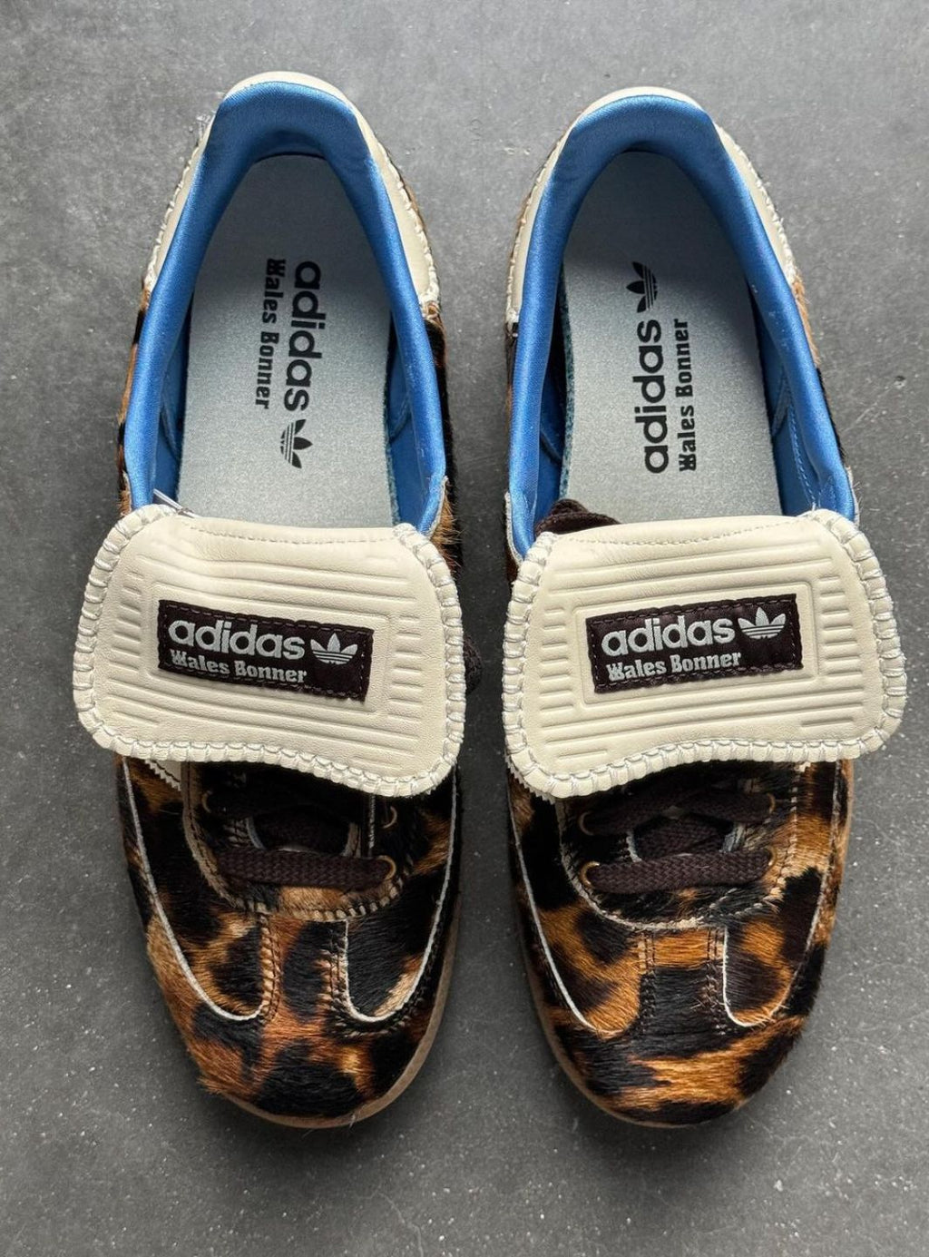 Adidas Samba Nylon Wales Bonner Luxurious sneaker in dark brown with leopard pattern 9