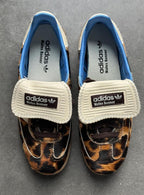 Adidas Samba Nylon Wales Bonner Luxurious sneaker in dark brown with leopard pattern 9