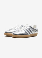 Adidas Samba OG Silver Metallic Cracked Leather stylish sneaker 2