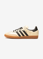 Adidas Samba OG Elegant Sand Strata in cream white with luxurious suede overlays.