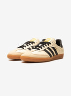 Adidas Samba OG Elegant Sand Strata in cream white with luxurious suede overlays. 2