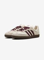 Adidas Samba OG Elegant White Maroon sneakers for women. 2