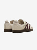 Adidas Samba OG Elegant White Maroon sneakers for women. 3