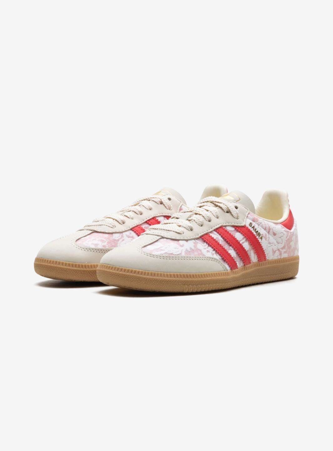 Adidas Samba OG Liberty London Floral sneaker in powder pink with floral design. 2
