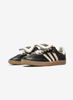 Adidas Samba Pony Tonal sneaker in elegant black with white accents. 2