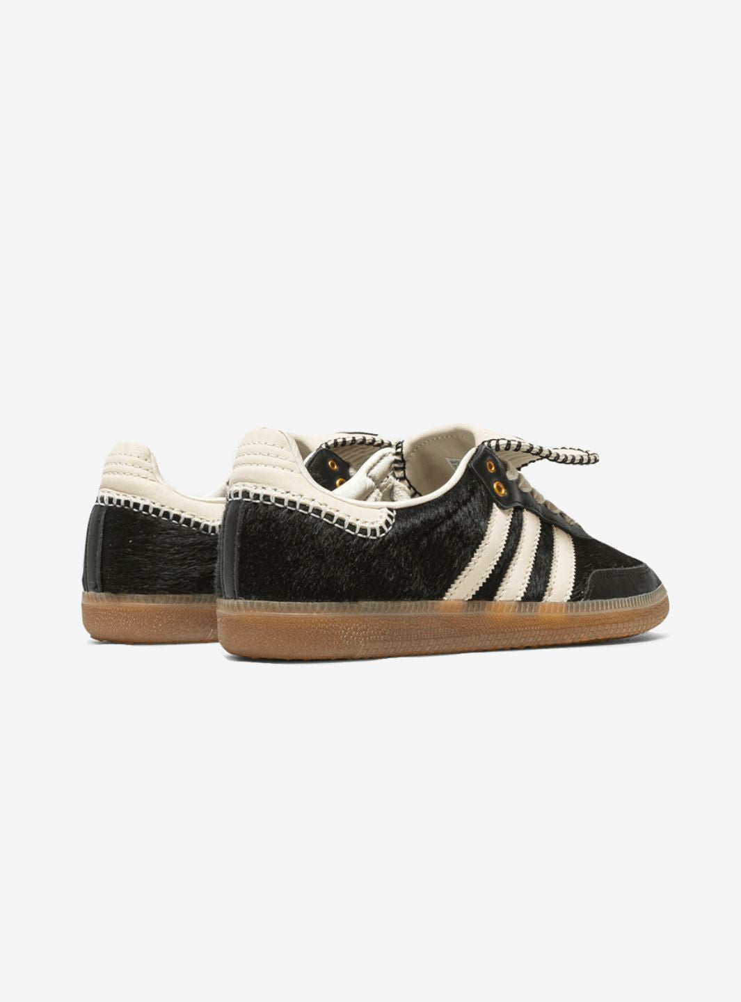 Adidas Samba Pony Tonal sneaker in elegant black with white accents. 3