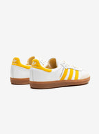Adidas Samba Sporty Elegant Sneakers in Cloud White and Bold Gold 3