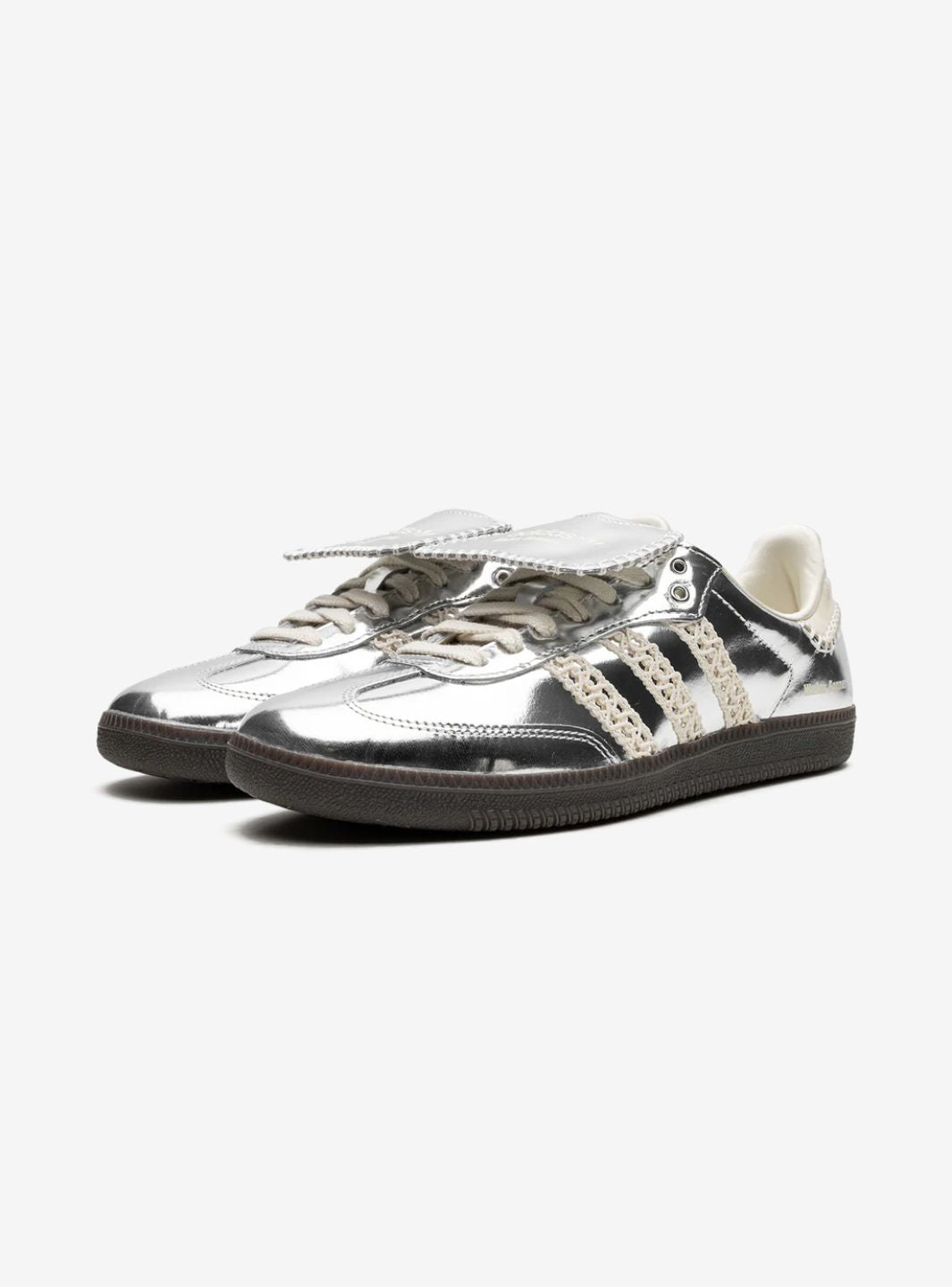 Adidas Samba Wales Bonner Shimmering sneaker in metallic silver. 2