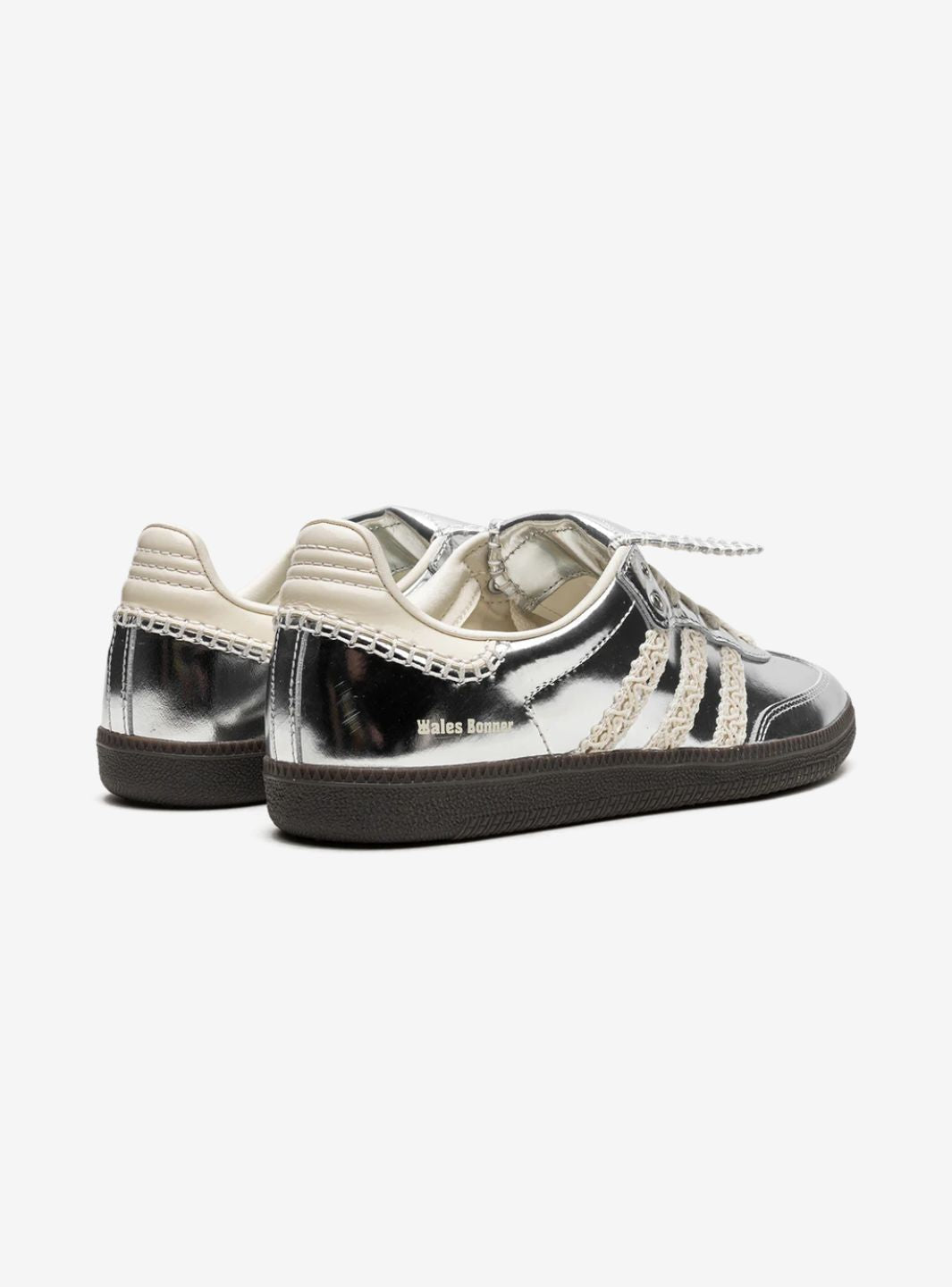 Adidas Samba Wales Bonner Shimmering sneaker in metallic silver. 3