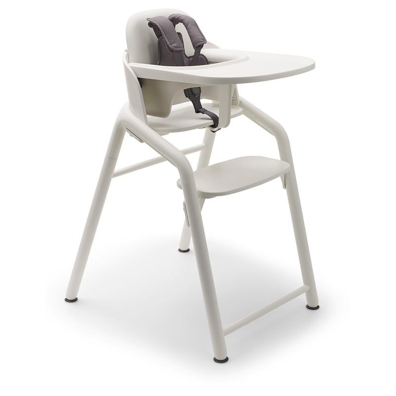 Adjustable High Chair in White for Infants and Toddlers