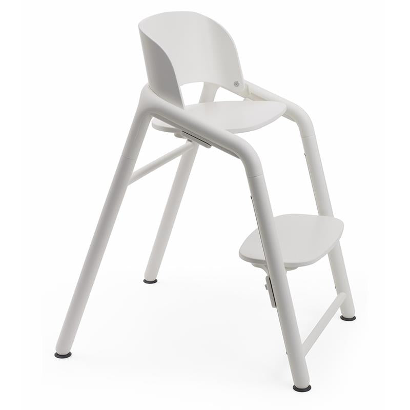 Adjustable High Chair in White for Infants and Toddlers 4