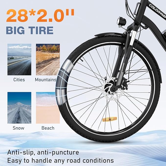 Affordable electric bicycle in black color, perfect for urban commuting. 4