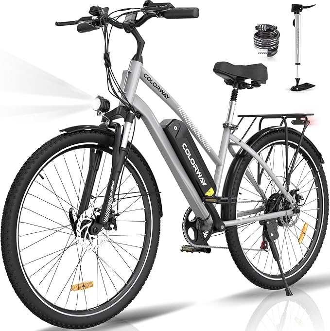 Affordable electric bicycle in black color, perfect for urban commuting. 8