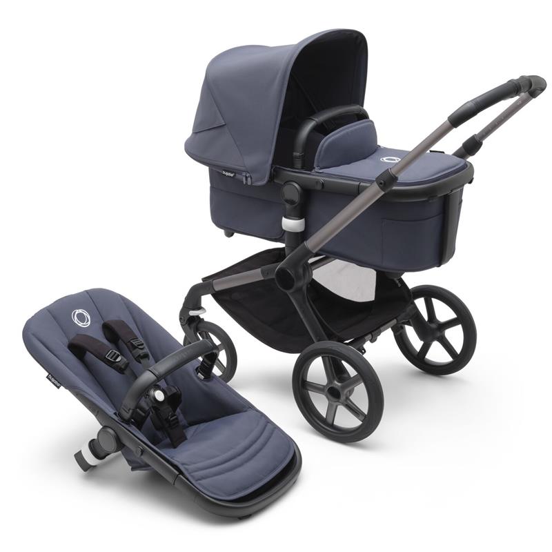 Stroller Gray with Advanced Suspension and One-Hand Fold