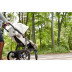 Jogging Stroller with Responsive Suspension in White 10