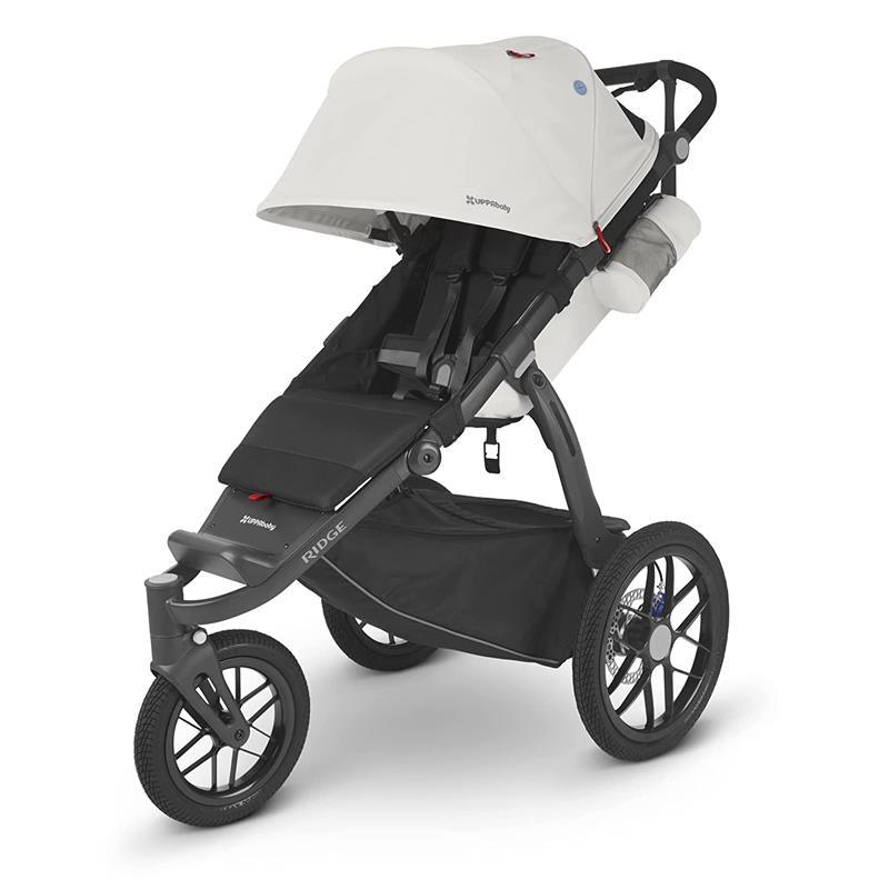 Jogging Stroller with Responsive Suspension in White 12