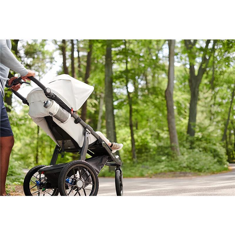 Jogging Stroller with Responsive Suspension in White 5
